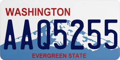 WA license plate AAQ5255