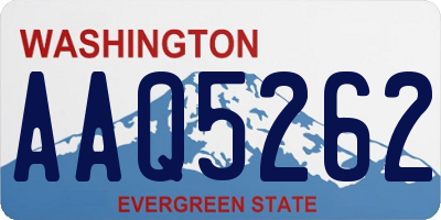 WA license plate AAQ5262
