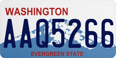 WA license plate AAQ5266