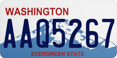 WA license plate AAQ5267