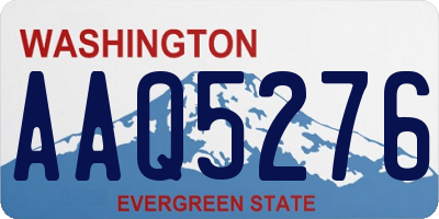 WA license plate AAQ5276