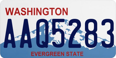 WA license plate AAQ5283