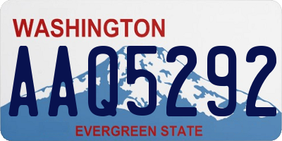 WA license plate AAQ5292
