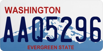 WA license plate AAQ5296