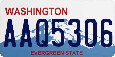 WA license plate AAQ5306