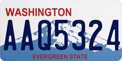 WA license plate AAQ5324