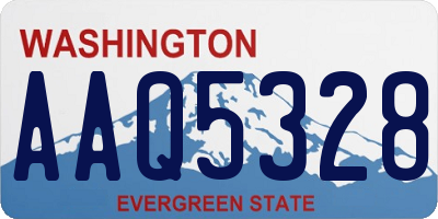 WA license plate AAQ5328