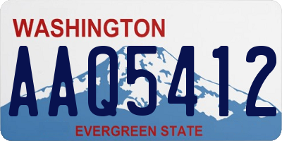 WA license plate AAQ5412