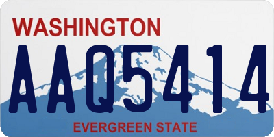 WA license plate AAQ5414