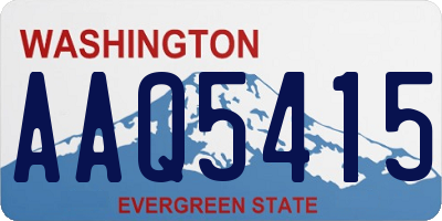 WA license plate AAQ5415