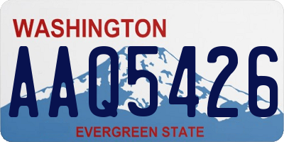 WA license plate AAQ5426