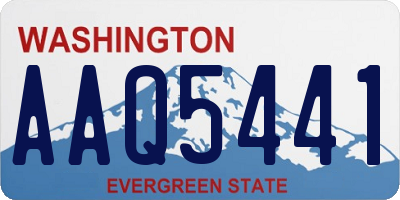 WA license plate AAQ5441