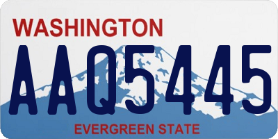 WA license plate AAQ5445