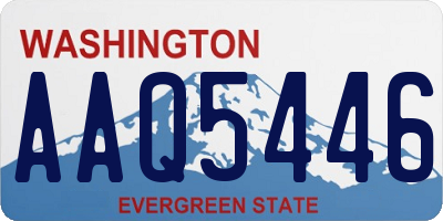 WA license plate AAQ5446