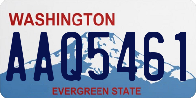 WA license plate AAQ5461