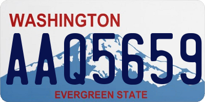 WA license plate AAQ5659