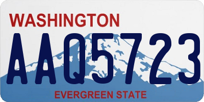 WA license plate AAQ5723