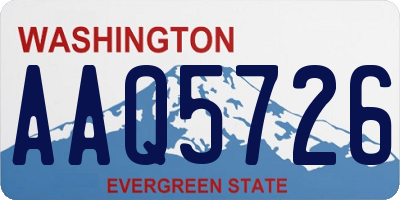 WA license plate AAQ5726