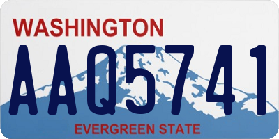 WA license plate AAQ5741