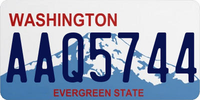 WA license plate AAQ5744