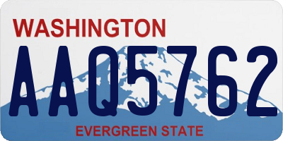 WA license plate AAQ5762