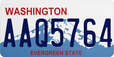 WA license plate AAQ5764
