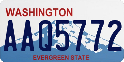 WA license plate AAQ5772