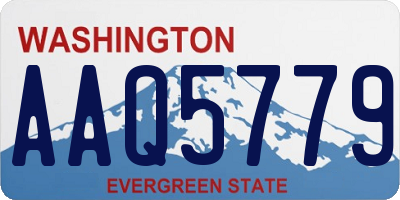 WA license plate AAQ5779
