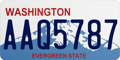 WA license plate AAQ5787