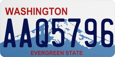 WA license plate AAQ5796
