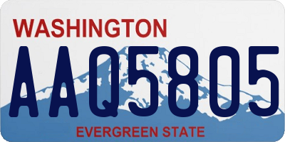 WA license plate AAQ5805