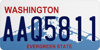 WA license plate AAQ5811