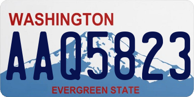 WA license plate AAQ5823