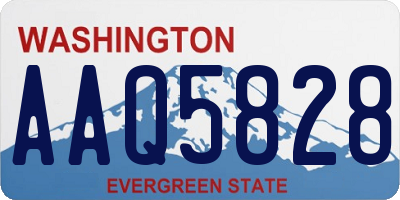 WA license plate AAQ5828
