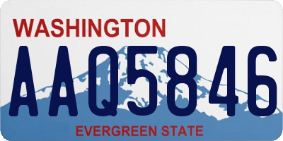 WA license plate AAQ5846