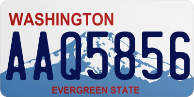 WA license plate AAQ5856