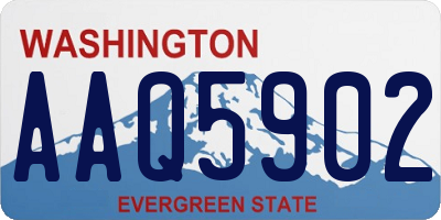 WA license plate AAQ5902