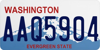 WA license plate AAQ5904