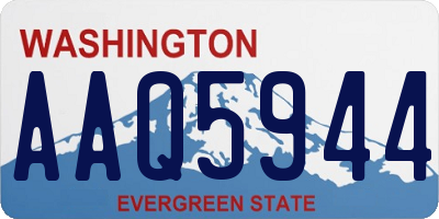 WA license plate AAQ5944