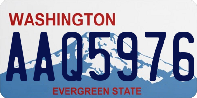 WA license plate AAQ5976