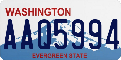 WA license plate AAQ5994