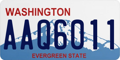 WA license plate AAQ6011