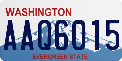 WA license plate AAQ6015