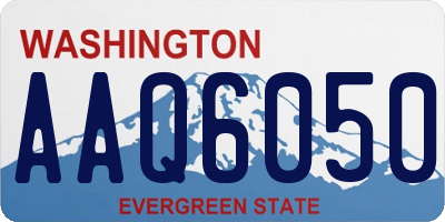WA license plate AAQ6050