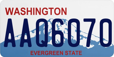 WA license plate AAQ6070
