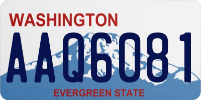 WA license plate AAQ6081