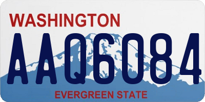 WA license plate AAQ6084