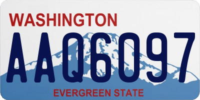 WA license plate AAQ6097