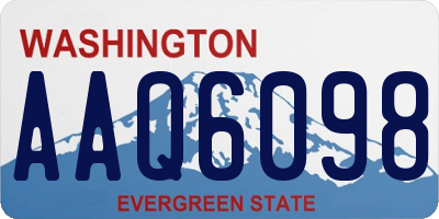 WA license plate AAQ6098