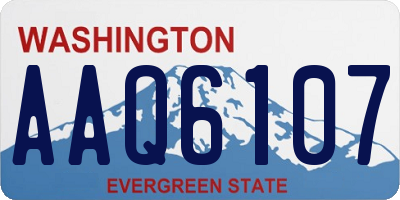 WA license plate AAQ6107